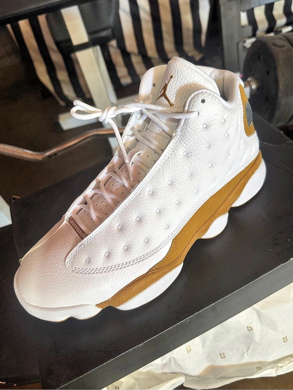 Jordan Air Jordan 13 Retro 'Wheat' Sneakers White & Brown US 9.5